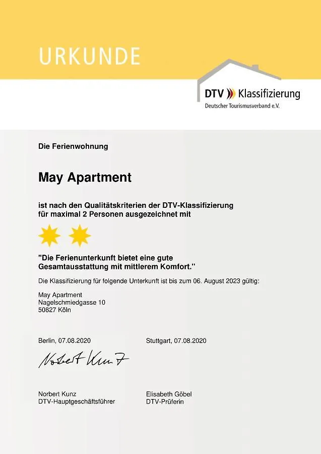 May-Apartment Koeln Zentrale Ferienwohnung